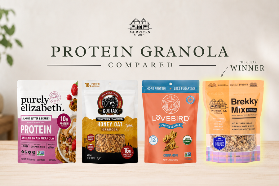 Protein Granola Compared: Purely Elizabeth, Kodiak, Lovebird, and Brekky Mix
