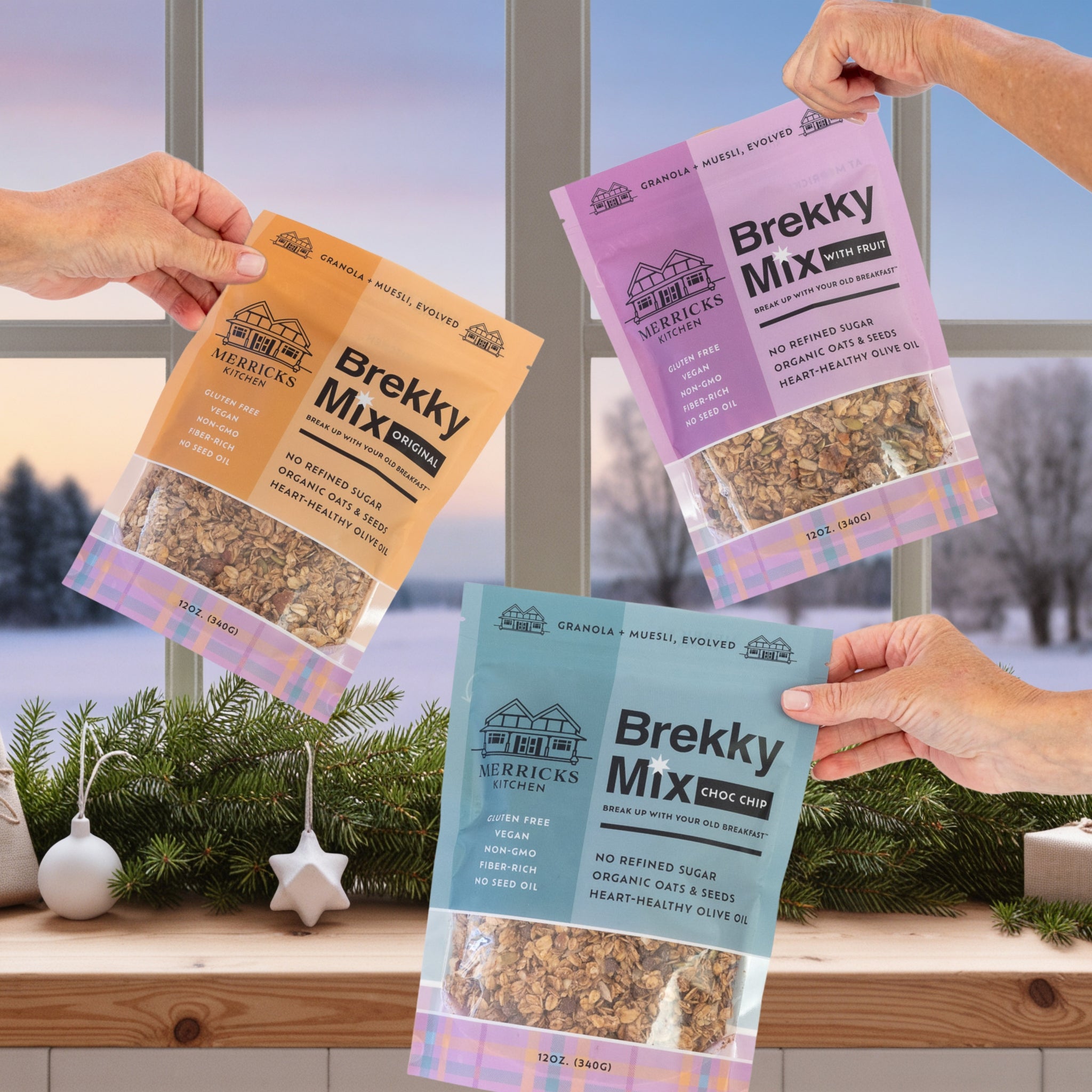 perfect gifts for hard to buy for people healthy granola called Brekky Mix by Merricks Kitchen