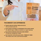 The Brekky Mix Difference - Merricks Kitchen Brekky Mix Original granola with extra virgin olive oil, maple syrup, balanced nutrition and gut health. No refined sugar.