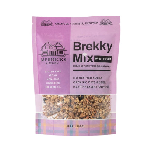 Brekky Mix With Fruit - Healthy low sugar gluten free granola with fruit by Merricks Kitchen