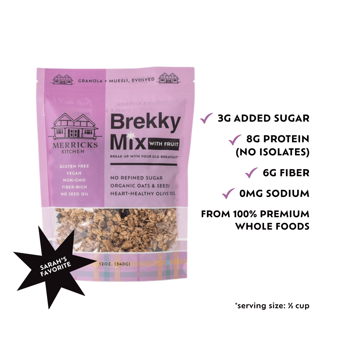 Brekky Mix Original | Healthiest Low Sugar Granola – Merricks Kitchen