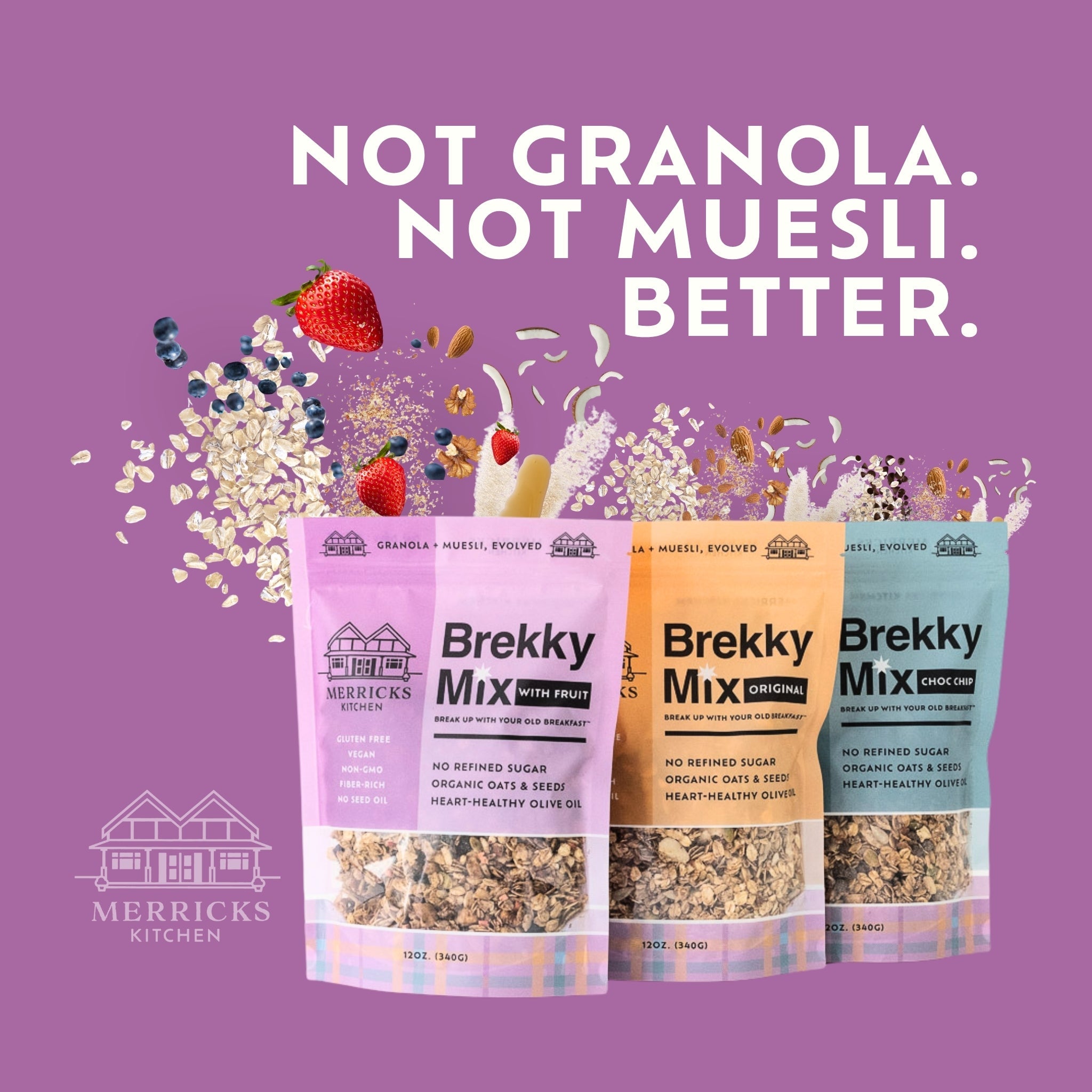 Brekky Mix Granola With Fruit - Not Granola Not Muesli Better - Merricks Kitchen